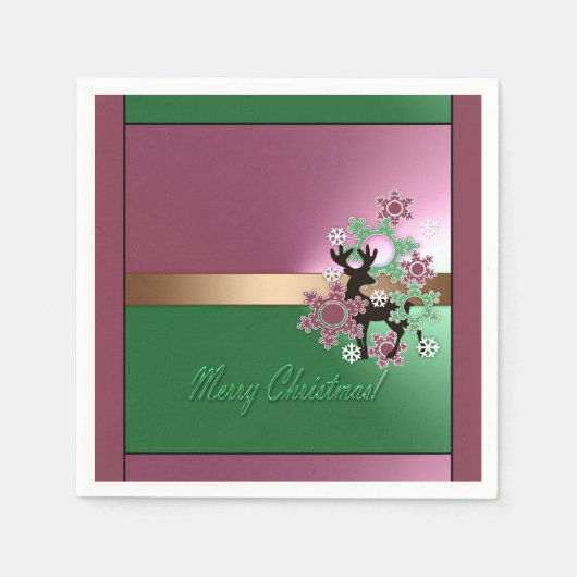 Serviette En Papier Joyeux Noël ! (Devant)