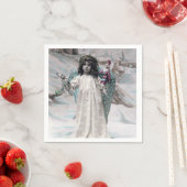 Serviette En Papier Joyeux Noel (En situation)