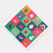 Serviette En Papier Joyeux Noël (Coin)