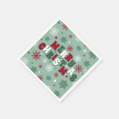 Serviette En Papier Joyeux Noël (Coin)