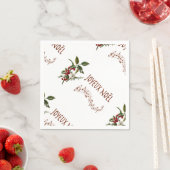 Serviette En Papier Joyeux Noël (En situation)