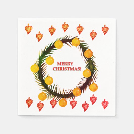 Serviette En Papier Joyeux Noël (Devant)
