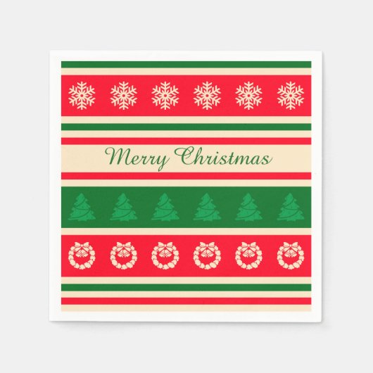 Serviette En Papier Joyeux Noël (Devant)