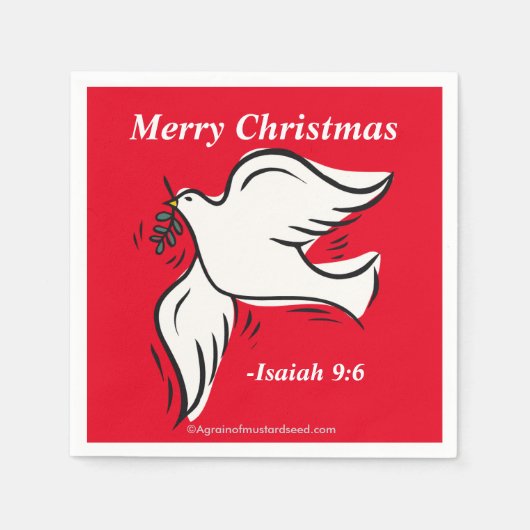 Serviette En Papier Joyeux Noël (Devant)