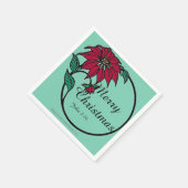 Serviette En Papier Joyeux Noël (Coin)