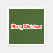 Serviette En Papier Joyeux Noël   (Devant)