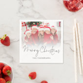 Serviette En Papier Joyeux Noël (En situation)