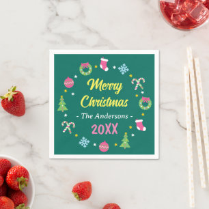 Serviette En Papier Joyeux Noël