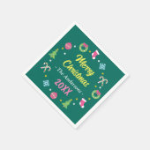 Serviette En Papier Joyeux Noël (Coin)