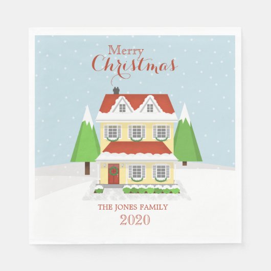 Serviette En Papier Joyeux Noël (Devant)