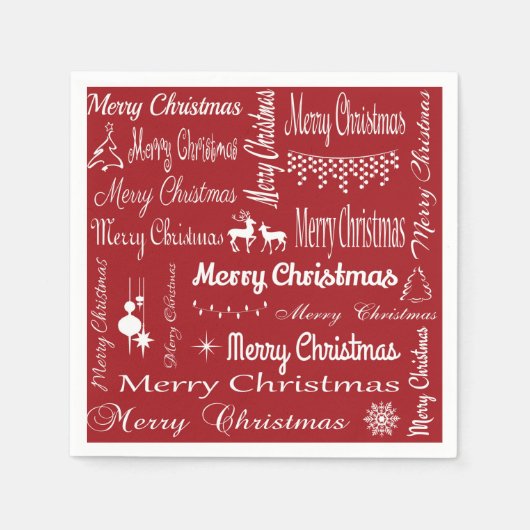 Serviette En Papier Joyeux Noël (Devant)