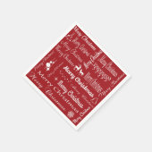 Serviette En Papier Joyeux Noël (Coin)