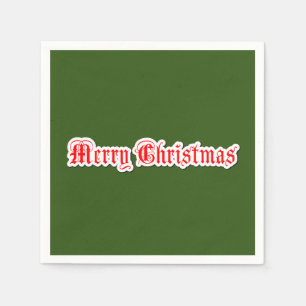 Serviette En Papier Joyeux Noël