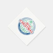 Serviette En Papier Joyeux Noël 2 (Coin)