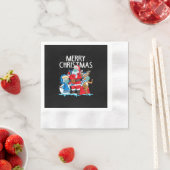 Serviette En Papier Joyeux Noël 2023 (En situation)