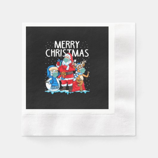 Serviette En Papier Joyeux Noël 2023 (Devant)