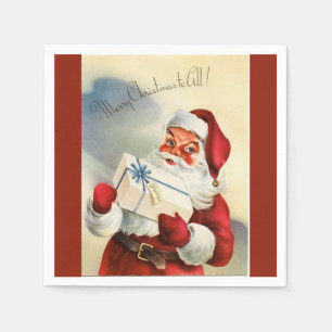 Serviette En Papier Joyeux Noël à toute la serviette de papier vinta