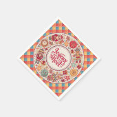 Serviette En Papier Joyeux Noel art folklorique français Noël (Coin)