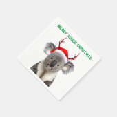 Serviette En Papier Joyeux Noël australien Koala (Coin)