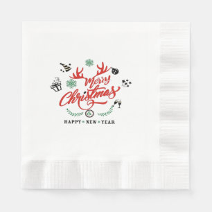 Serviette En Papier Joyeux Noël Bonne année