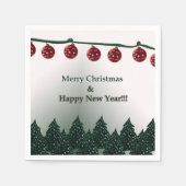 Serviette En Papier Joyeux Noël, Bonne année (Devant)