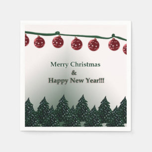 Serviette En Papier Joyeux Noël, Bonne année