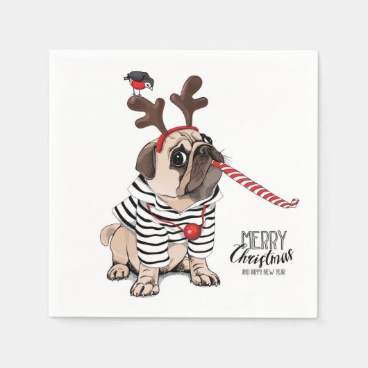 Serviette En Papier Joyeux Noël | Carlin Reinder (Devant)