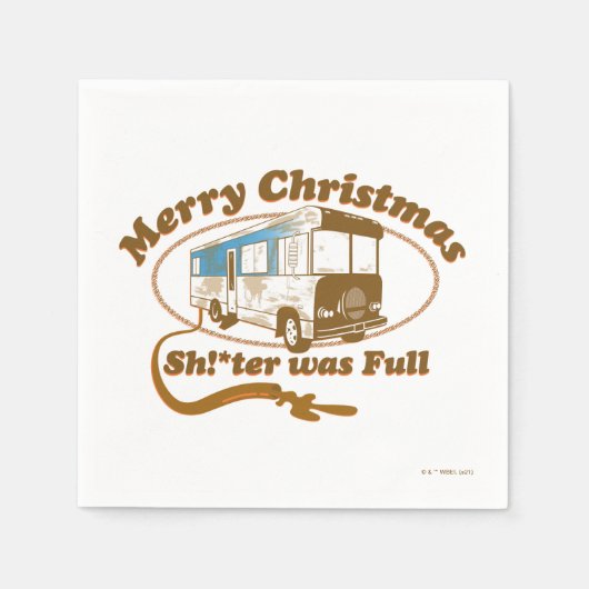 Serviette En Papier Joyeux Noël, Chut !*ter était plein (Devant)