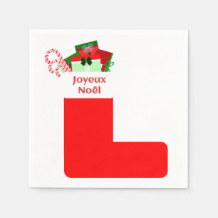 Serviette En Papier Joyeux Noël Cocktail Napkins