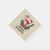 Serviette En Papier Joyeux Noël coiffeur coiffeur Xmas coiffure (Coin)