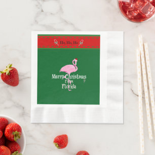 Serviette En Papier Joyeux Noël de Floride
