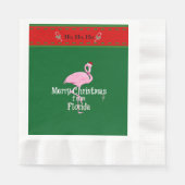 Serviette En Papier Joyeux Noël de Floride (Devant)