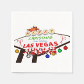 Serviette En Papier Joyeux Noël de Las Vegas Papier Napkin (Devant)