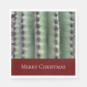 Serviette En Papier Joyeux Noël Désert Cactus Sud-Ouest (Devant)