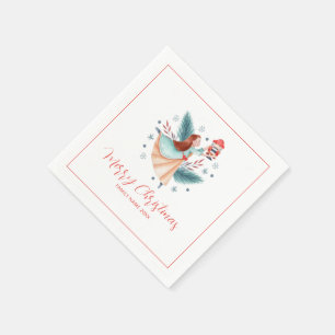 Serviette En Papier Joyeux Noël design vintage