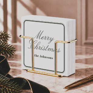 Serviette En Papier Joyeux Noël éditorial élégant