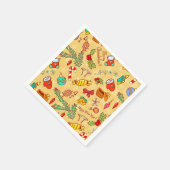 Serviette En Papier Joyeux Noël Et Bonne Année (Coin)