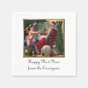 Serviette En Papier Joyeux Noël et Bonne année Papier Napkins