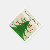 Serviette En Papier Joyeux Noël et Joyeuses serviettes du Nouvel An (Coin)