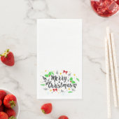 Serviette En Papier Joyeux Noël festif (En situation)