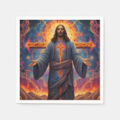 Serviette En Papier Joyeux Noël Festif (Devant)