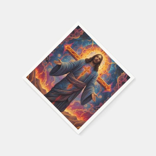 Serviette En Papier Joyeux Noël Festif (Coin)