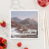 Serviette En Papier Joyeux Noël festif Gignoux d'hiver (En situation)