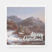 Serviette En Papier Joyeux Noël festif Gignoux d'hiver (Devant)