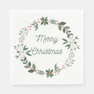 Serviette En Papier Joyeux Noël Fête Papier