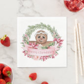 Serviette En Papier Joyeux Noël Gingerbread Wings (En situation)