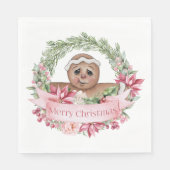 Serviette En Papier Joyeux Noël Gingerbread Wings (Devant)