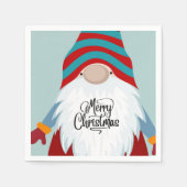 Serviette En Papier Joyeux Noël Gnome (Devant)
