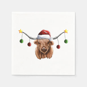 Serviette En Papier Joyeux Noël Hielan Coo