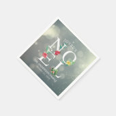 Serviette En Papier Joyeux Noel Joyeux Noël Joyeux voeux du Nouvel An (Coin)